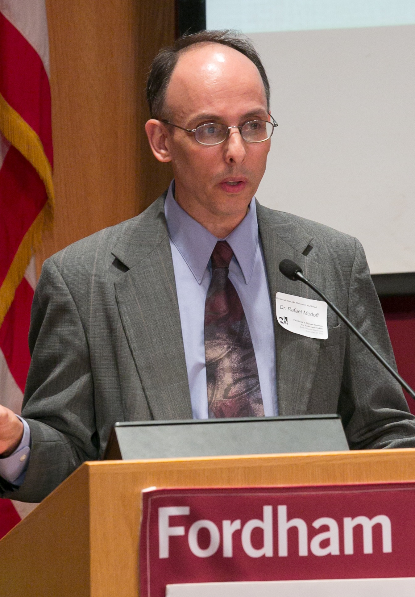 Dr. Rafael Medoff presenting webinar on America's response to the Holocaust