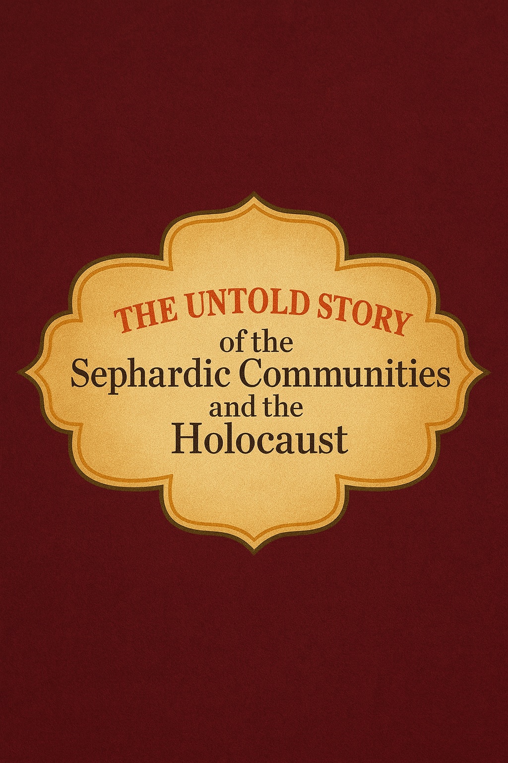 The Untold Story: Sephardic Communities And The Holocaust